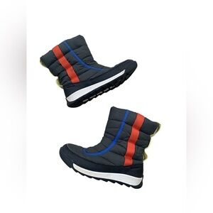 Sorel Kids Black and Red Snow Boots